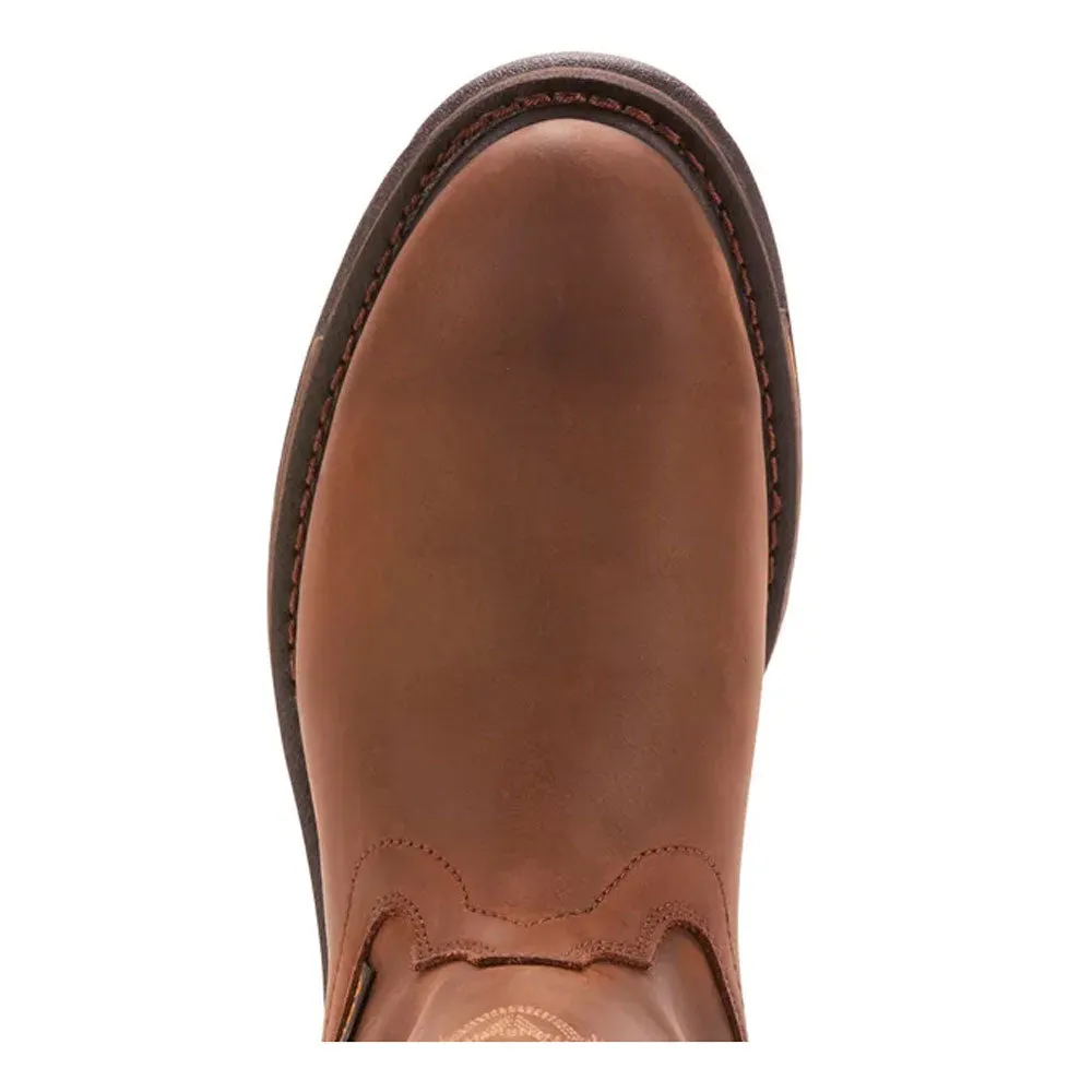 10001198 Ariat Mens WorkHog Waterproof Work Boot - Oily Distressed Brown