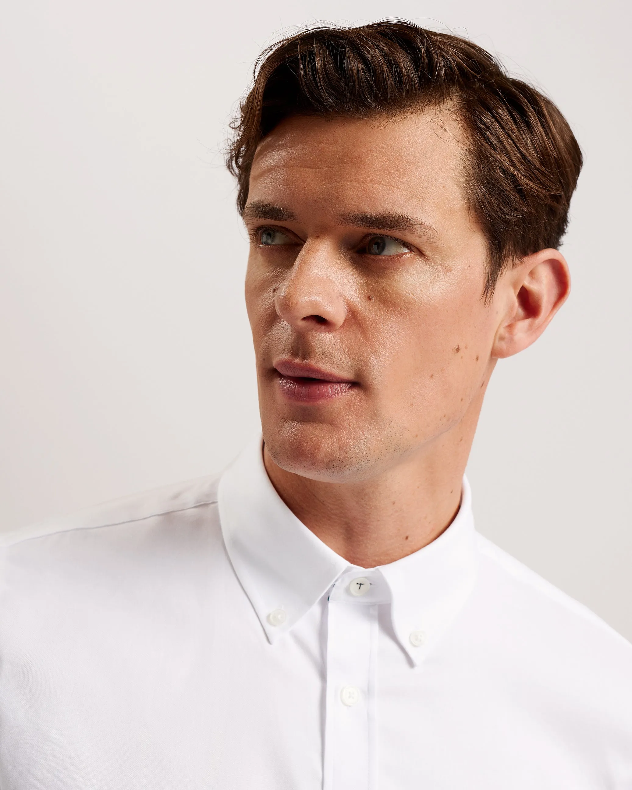 Allardo Long Sleeve Regular Premium Oxford Shirt White