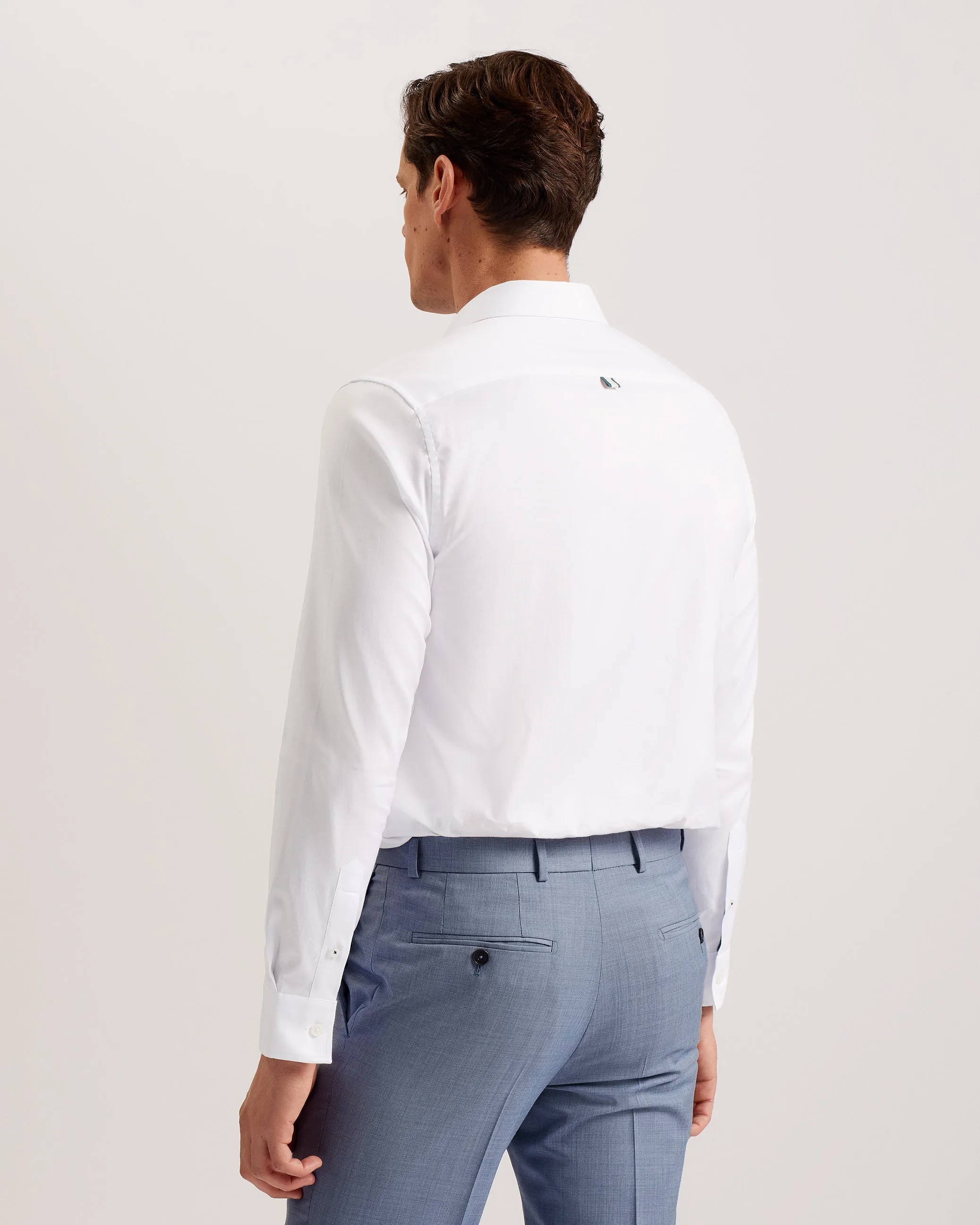 Allardo Long Sleeve Regular Premium Oxford Shirt White