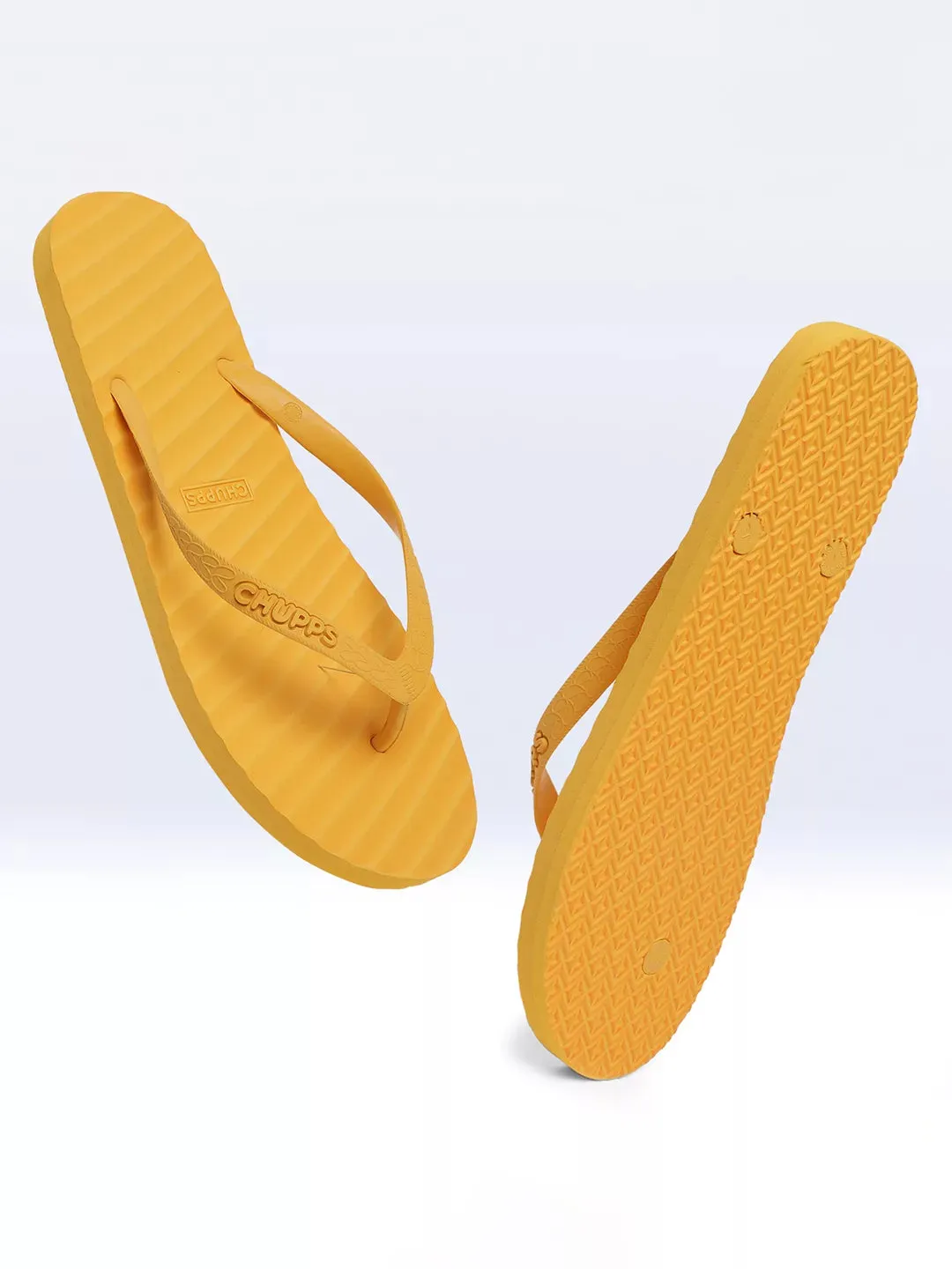 Banana Leaf Monocrome Yellow Flipflops