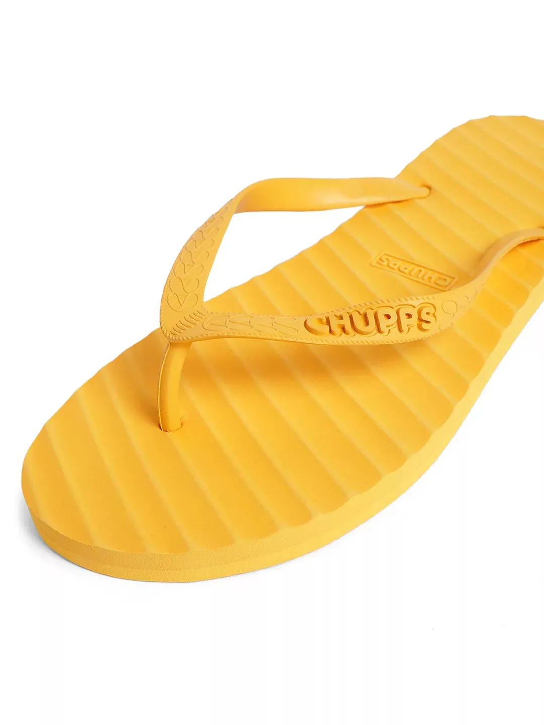 Banana Leaf Monocrome Yellow Flipflops