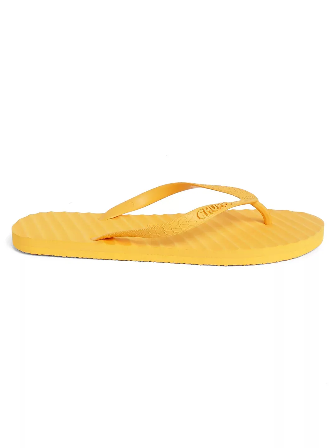 Banana Leaf Monocrome Yellow Flipflops