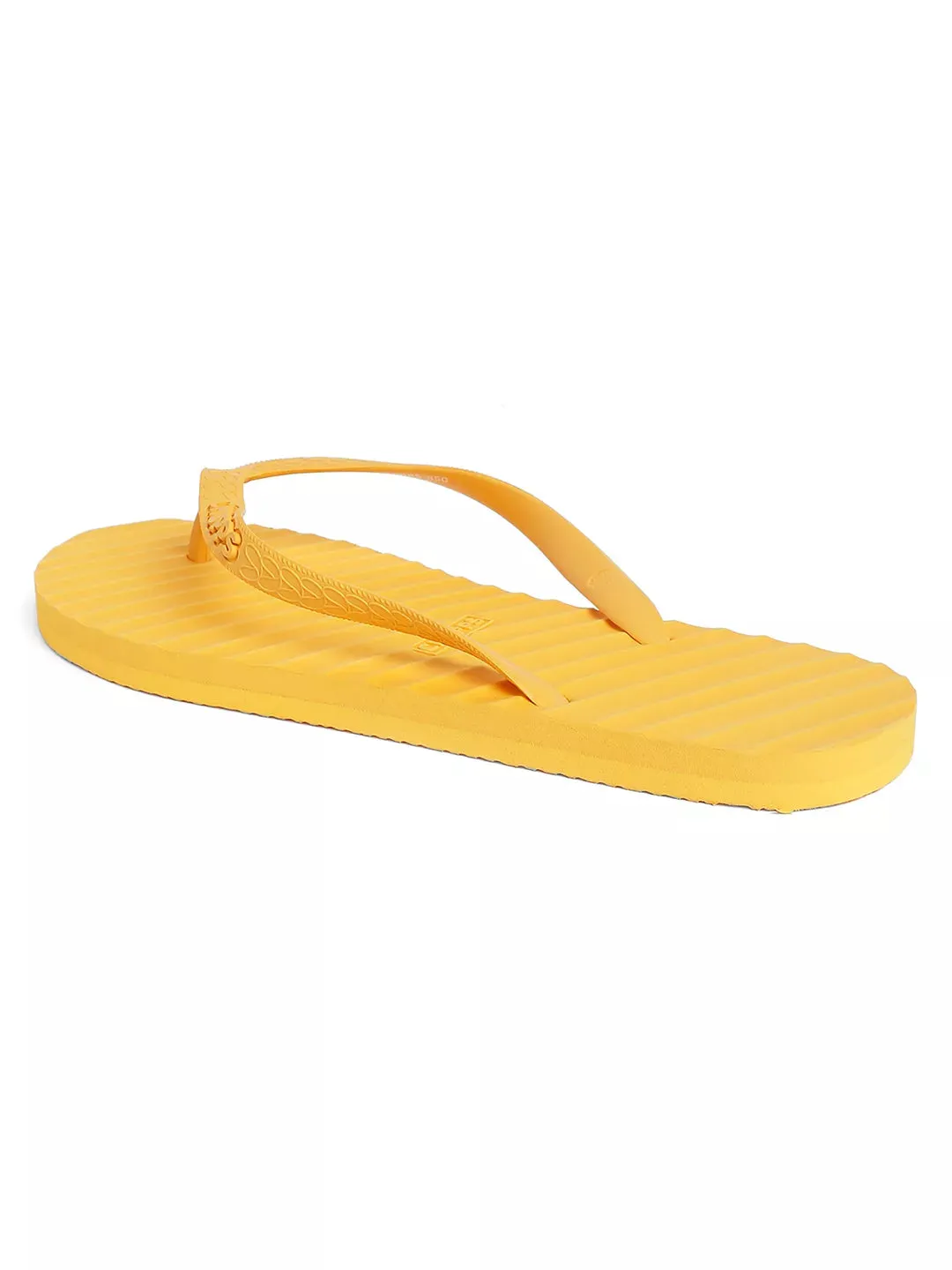 Banana Leaf Monocrome Yellow Flipflops
