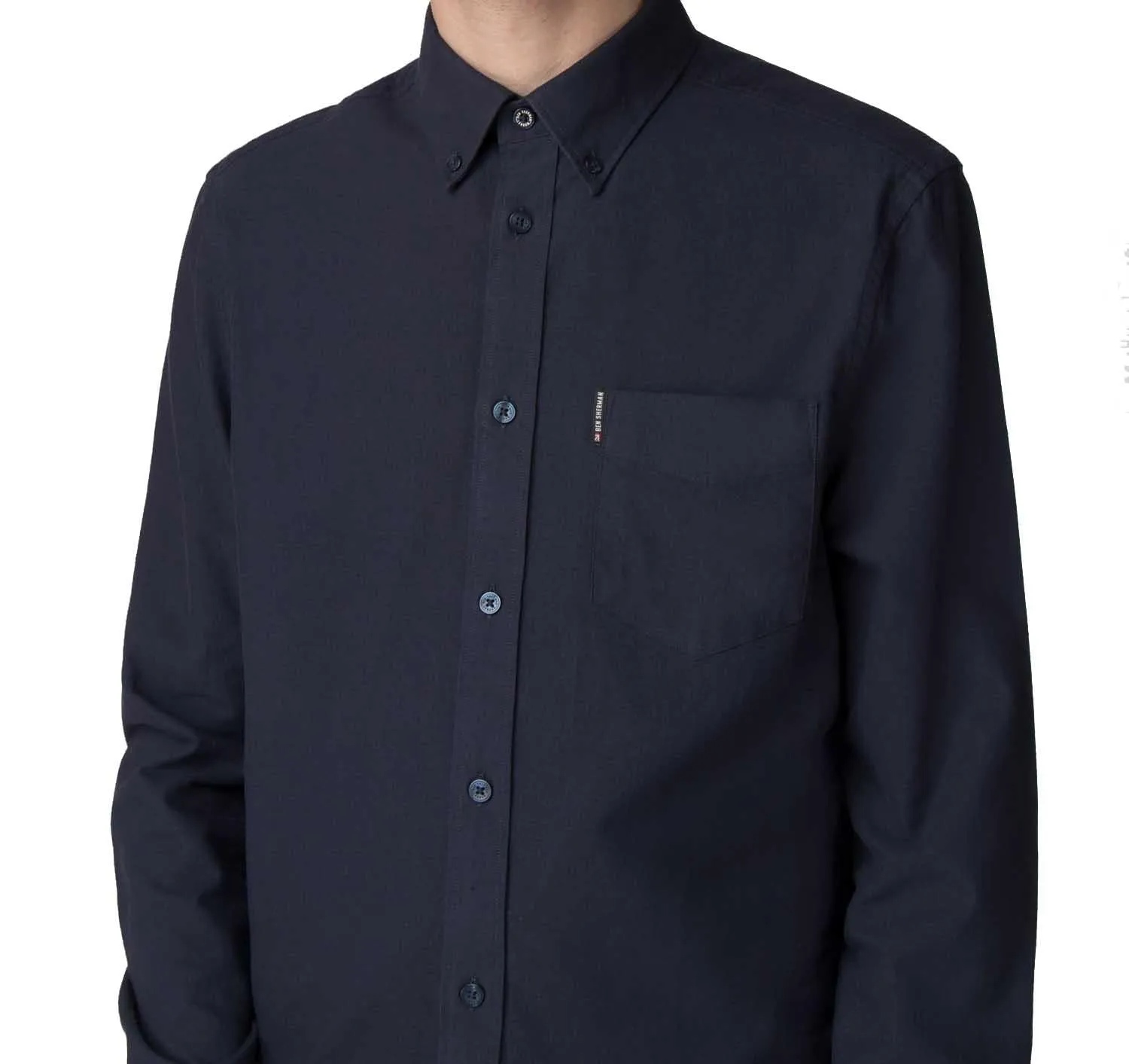 Ben Sherman Men's Big Size Long Sleeve Classic Oxford Cotton Shirt XXL-5XL
