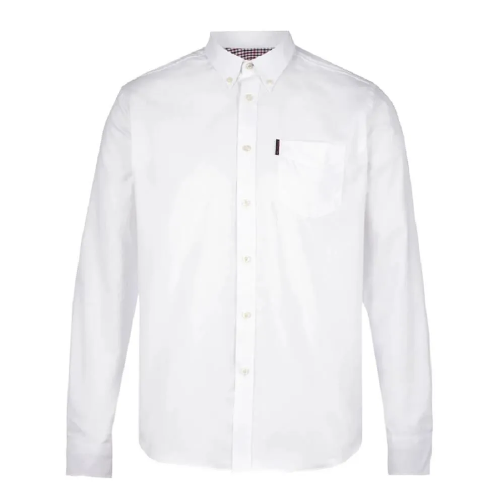 Ben Sherman Men's Big Size Long Sleeve Classic Oxford Cotton Shirt XXL-5XL
