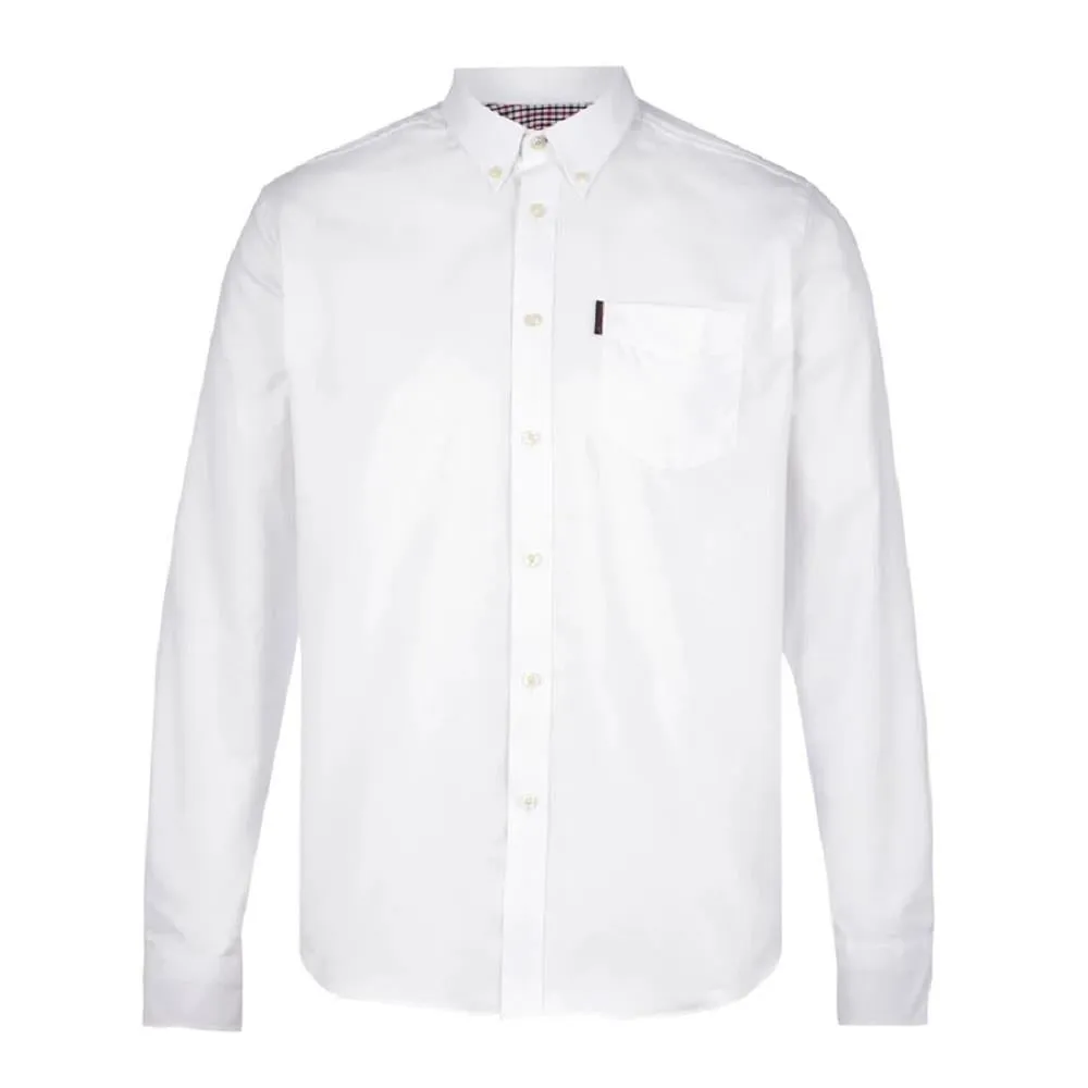 Ben Sherman Men's Big Size Long Sleeve Classic Oxford Cotton Shirt XXL-5XL