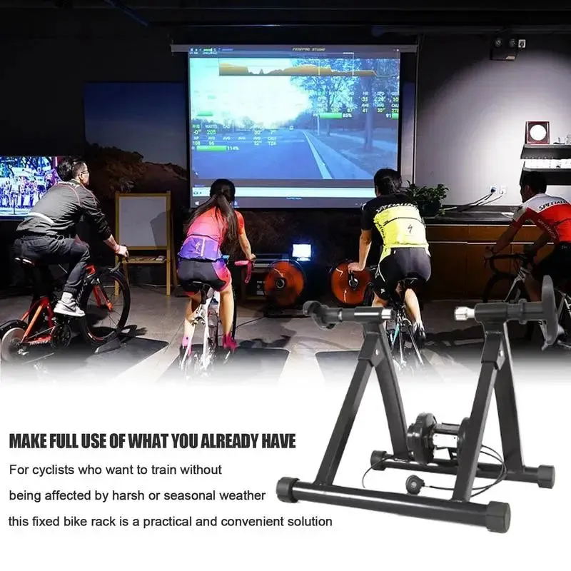 Bike Trainer Steel Ultra Silent Bicycle TrainerMagnetic Flywheel Cycling Trainer Stand Bicycle Accessories Turn Your Bike