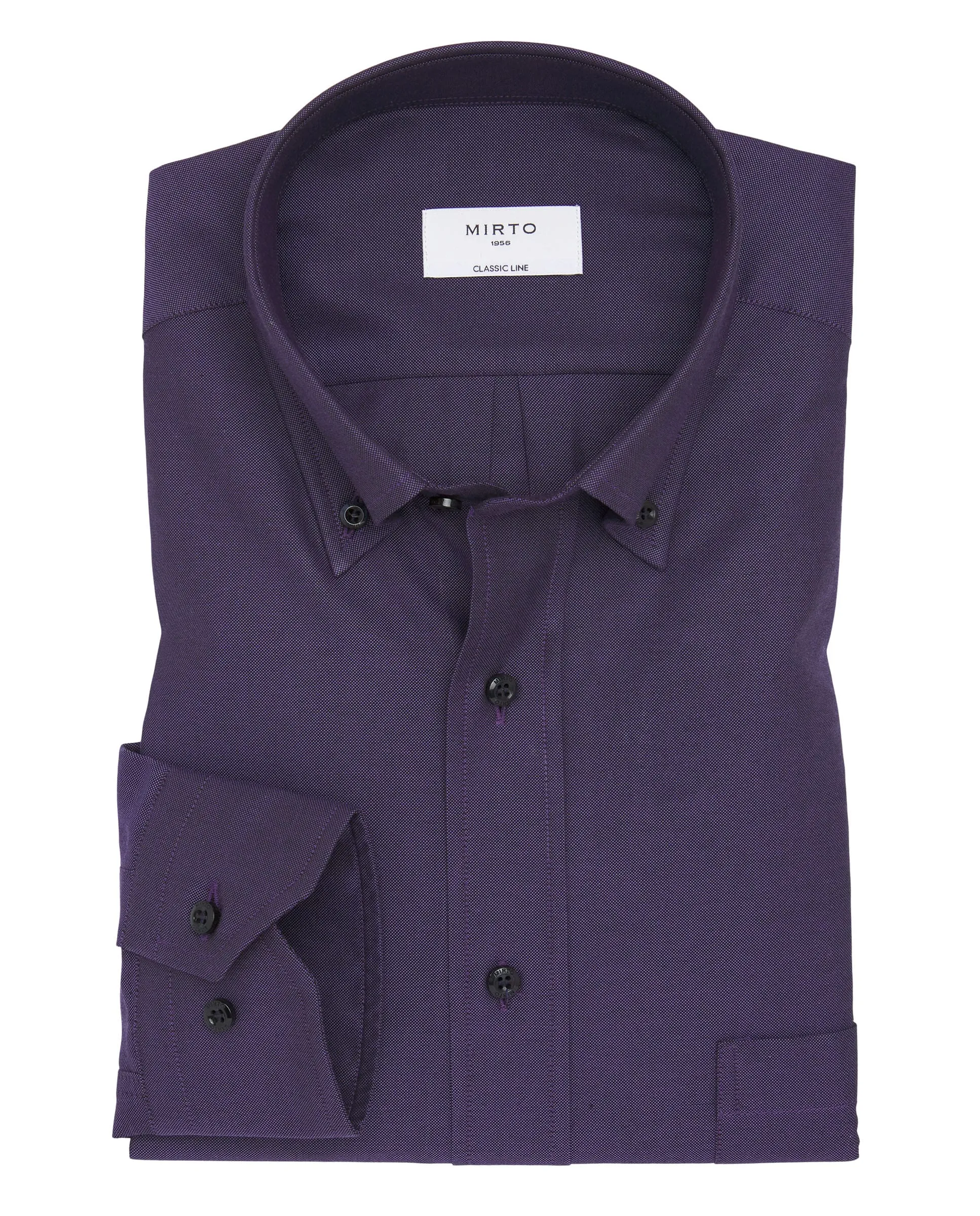 Camisa casual algodón oxford morado
