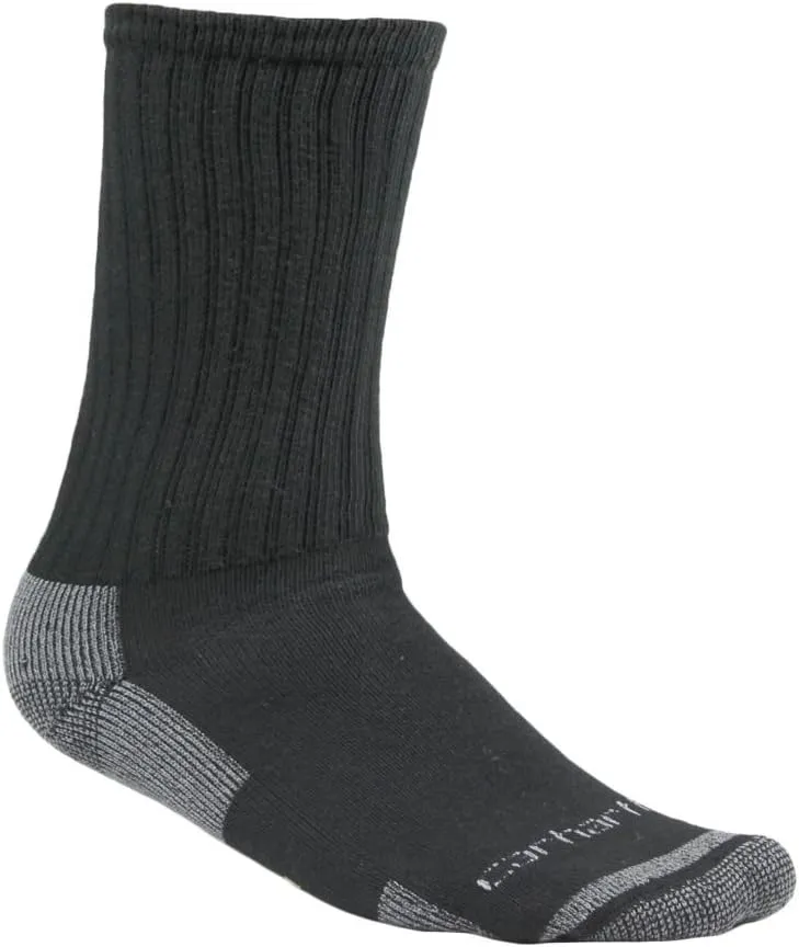 Carhartt Men's Midweight Cotton Blend Sock 3 Pack (Closeout)