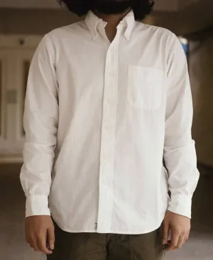 Chambray Oxford Button Down Shirt Long Sleeves | 01-8012