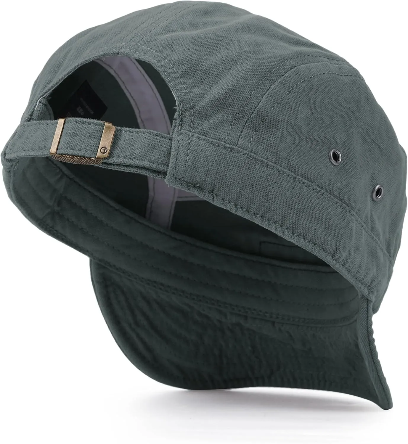 CLAPE Short Brim Baseball Cap 5 Panel Hat Soft Short Bill Trucker Cap Flat Snapback Hats Casual Outdoor Fitted Cap Dad Hats