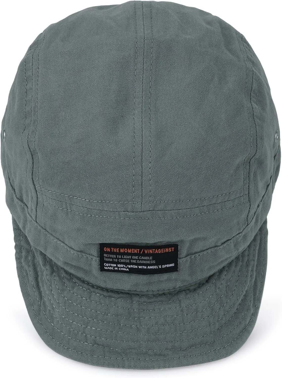 CLAPE Short Brim Baseball Cap 5 Panel Hat Soft Short Bill Trucker Cap Flat Snapback Hats Casual Outdoor Fitted Cap Dad Hats