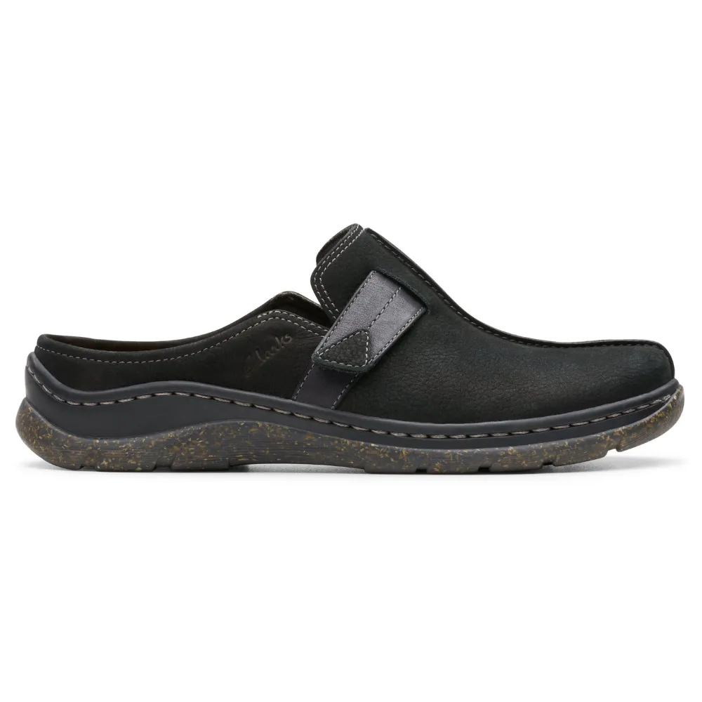 Clarks Orlene Black Nubuck Clog (Women's)