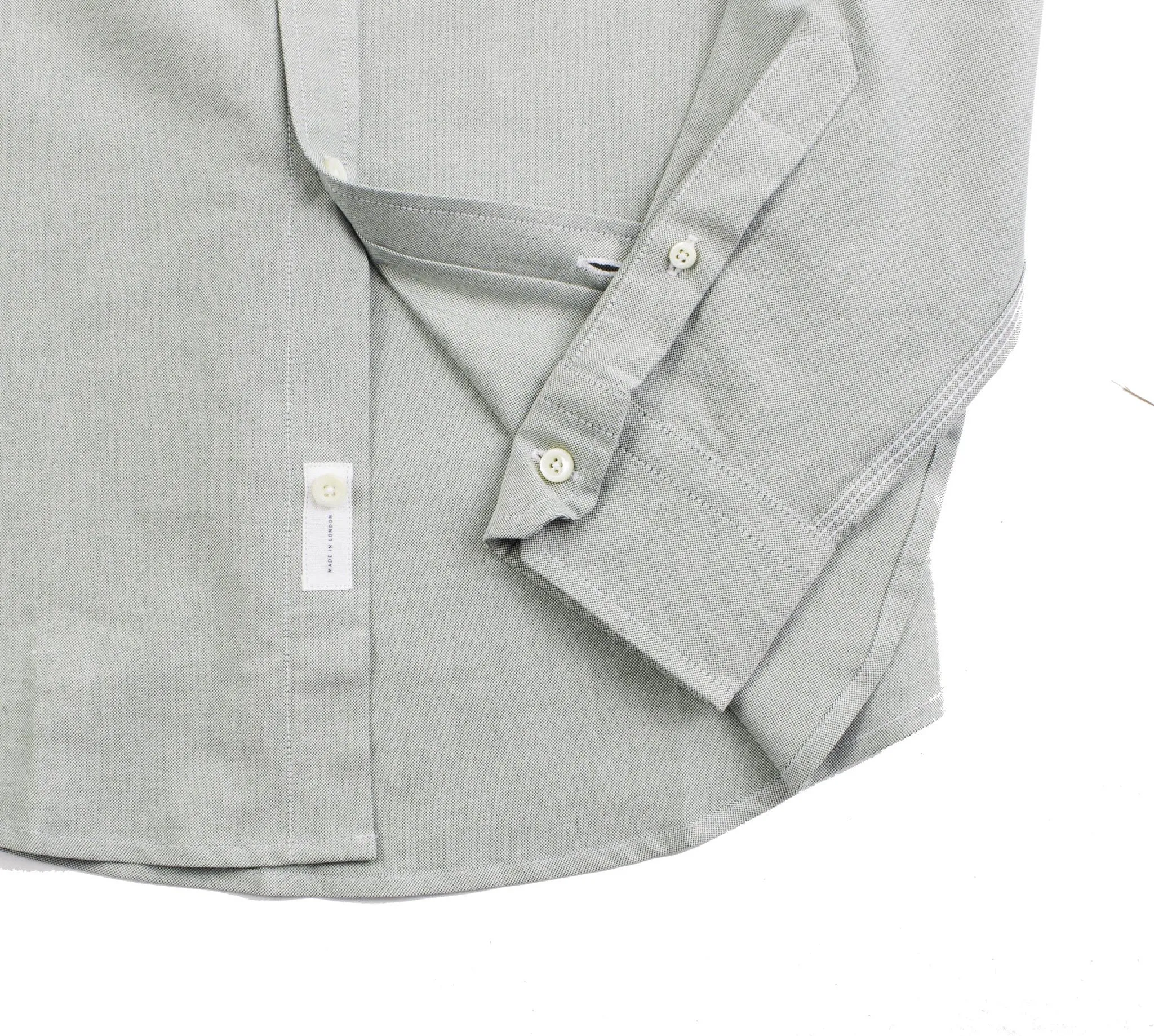 Classic Button Down - Green Oxford