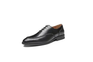 Classic Oxford Leather Shoes - Woven Design