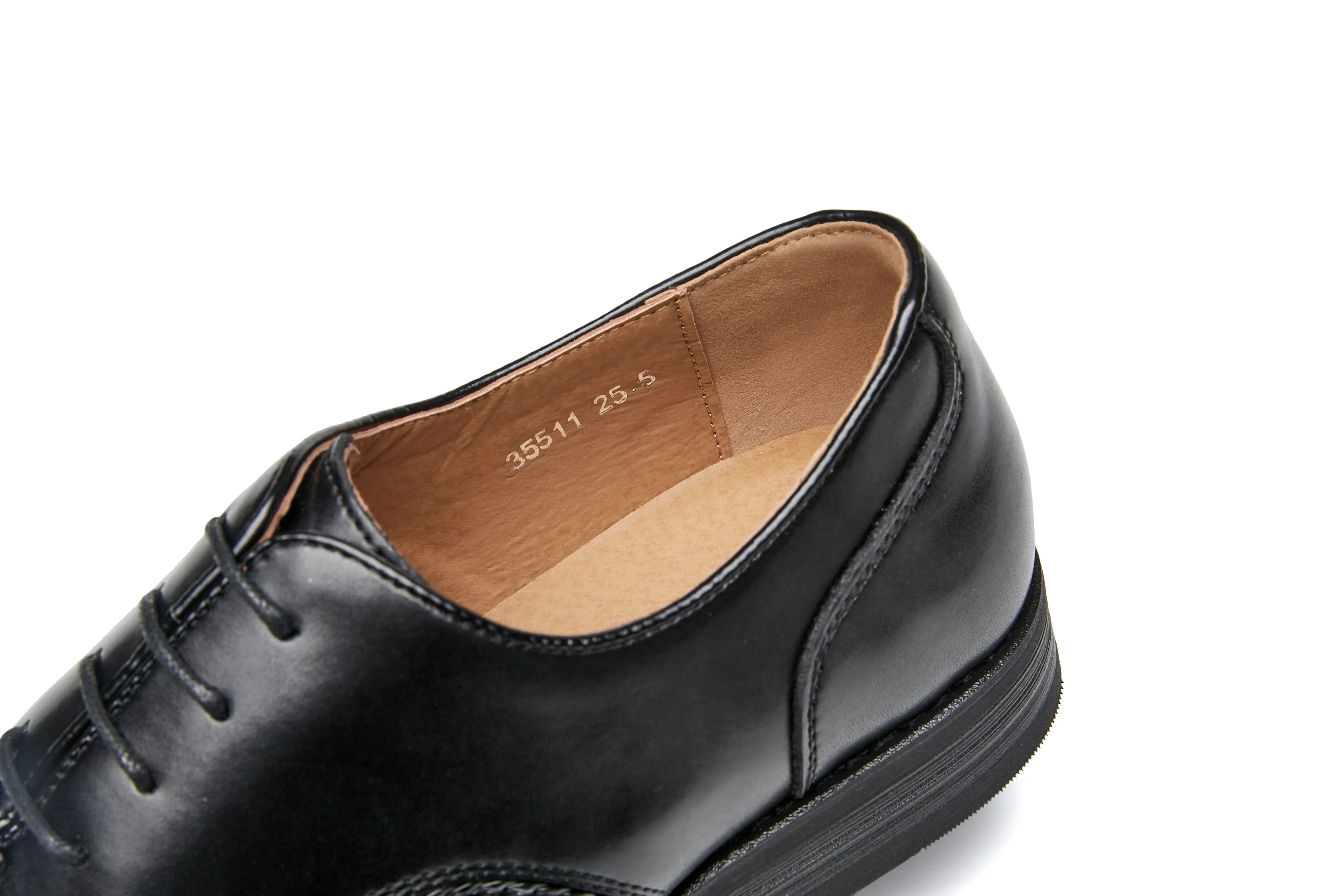 Classic Oxford Leather Shoes - Woven Design
