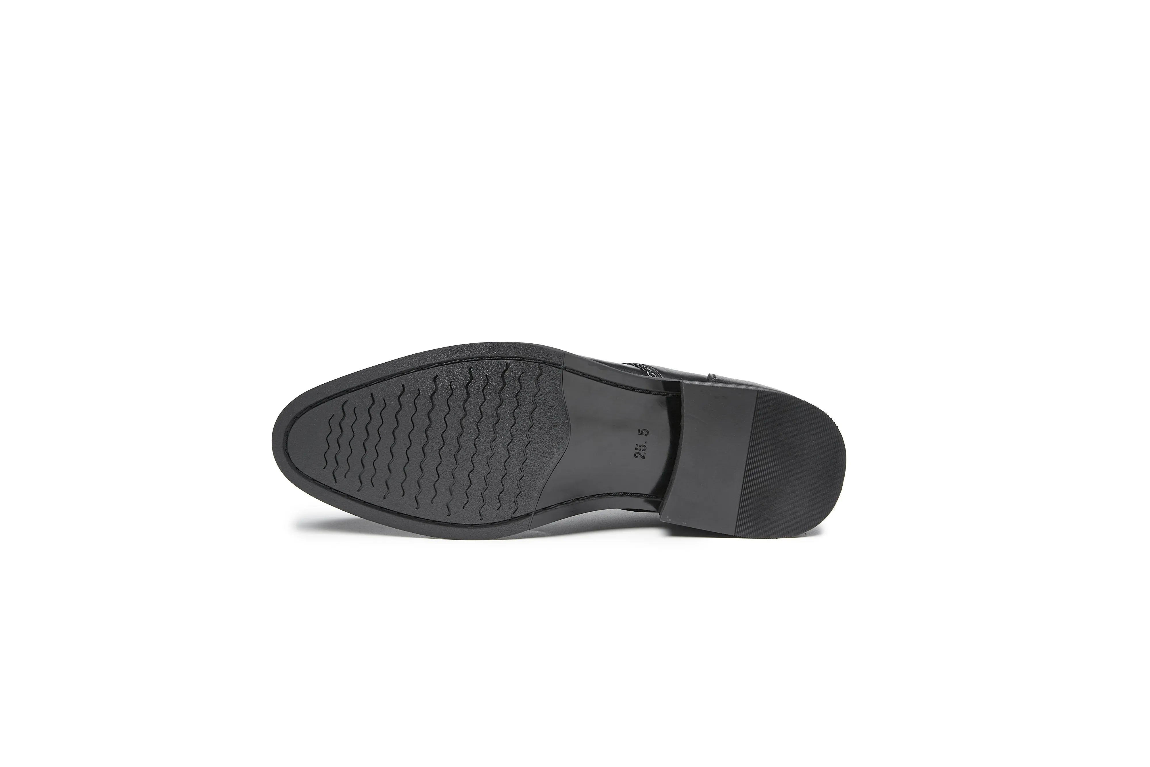 Classic Oxford Leather Shoes - Woven Design