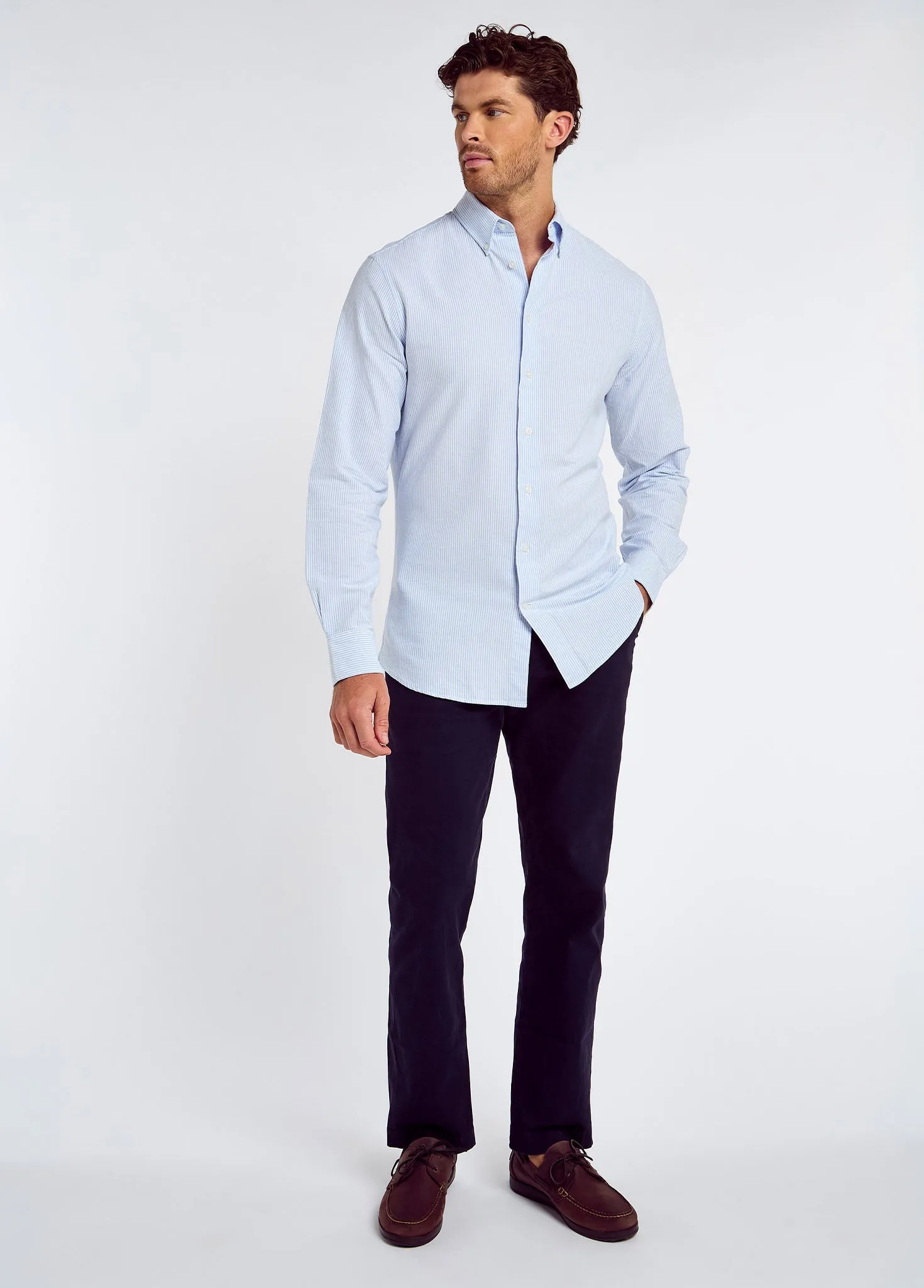 Clontarf Men’s Oxford Shirt - Pale Blue