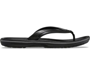 Crocs Unisex Crocband Flip Thong - Black/Slate Grey
