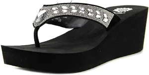 Express delivery Box Belmac Platform Black Flop Sandals Yellow Wedge Lightweight Flip Clear Wireless