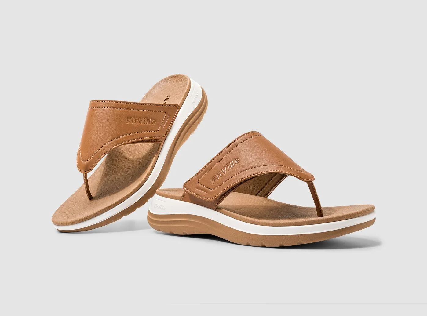 FitVille Women's Queenesque Flip Flop V1