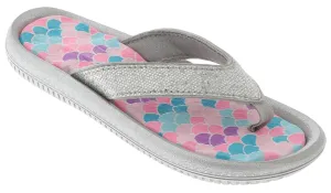 Girls Glitter Mermaid Flip Flop