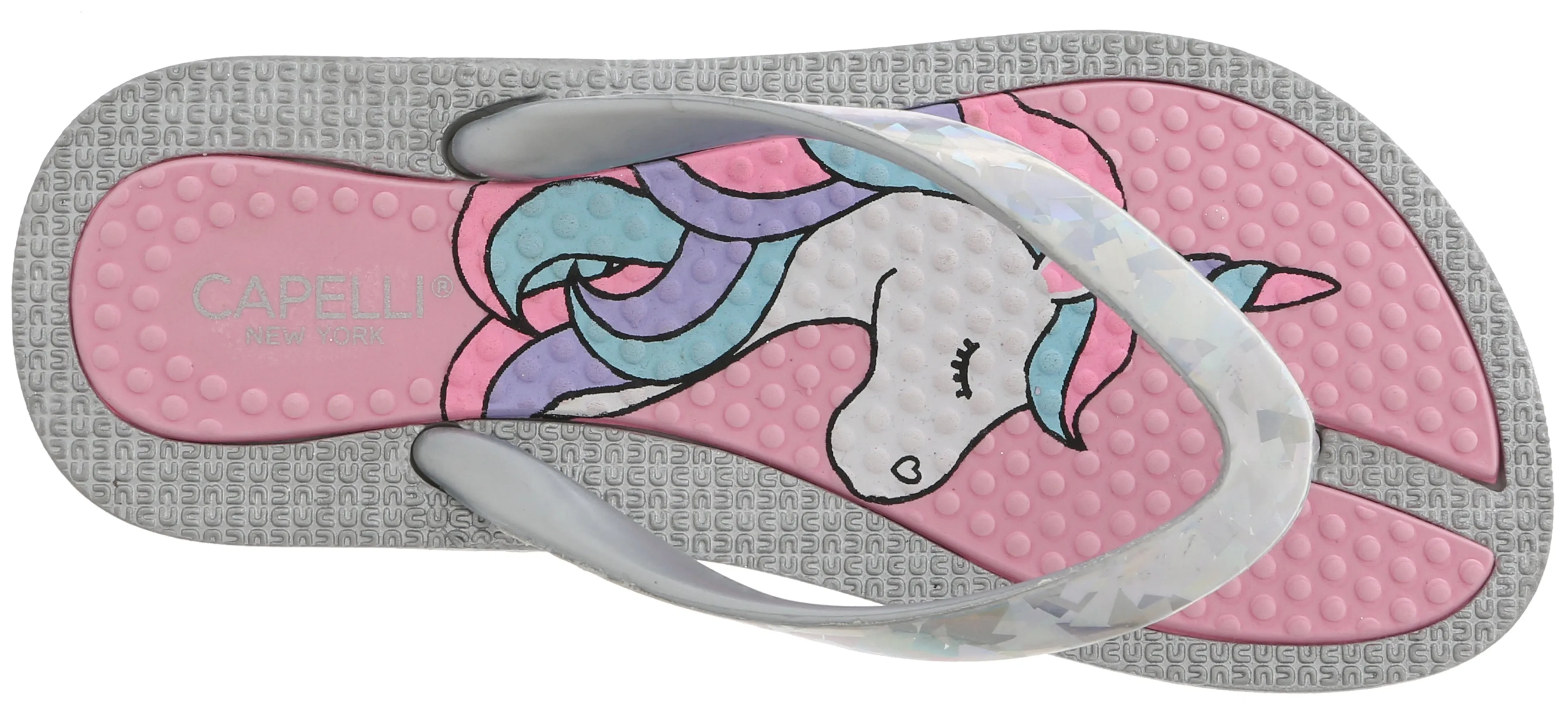 Girls Glitter Upper Unicorn Flip Flop