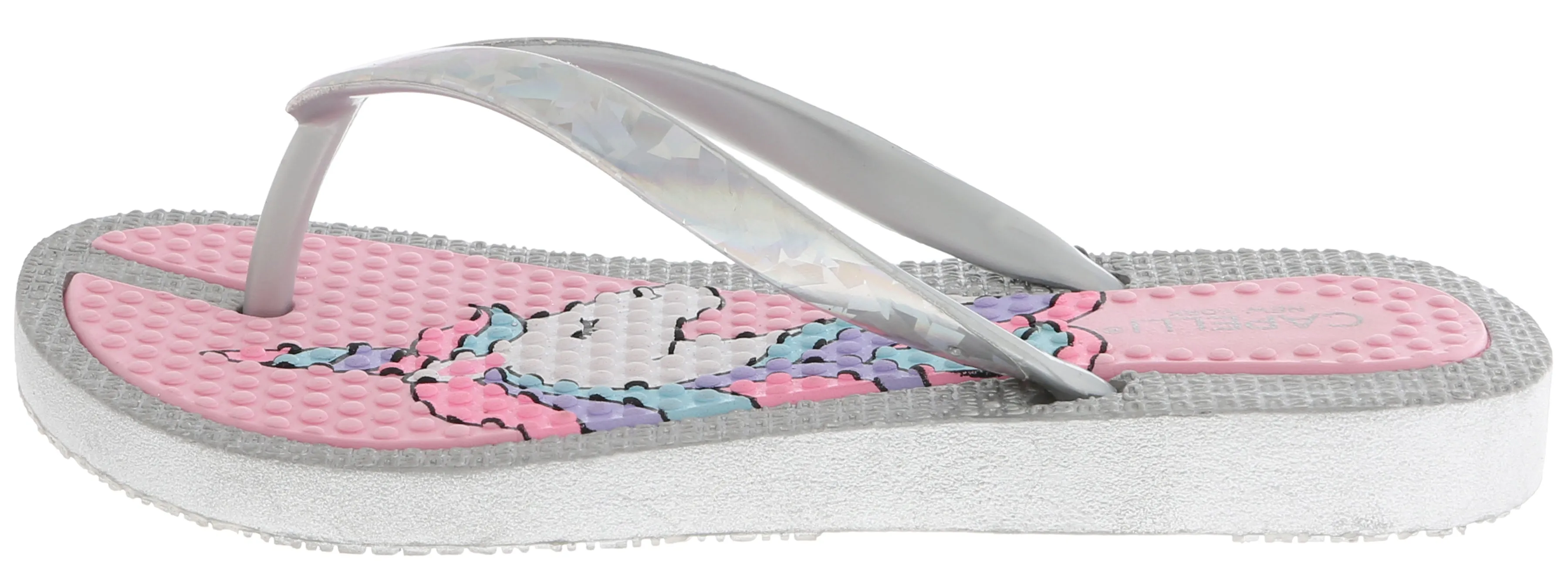 Girls Glitter Upper Unicorn Flip Flop