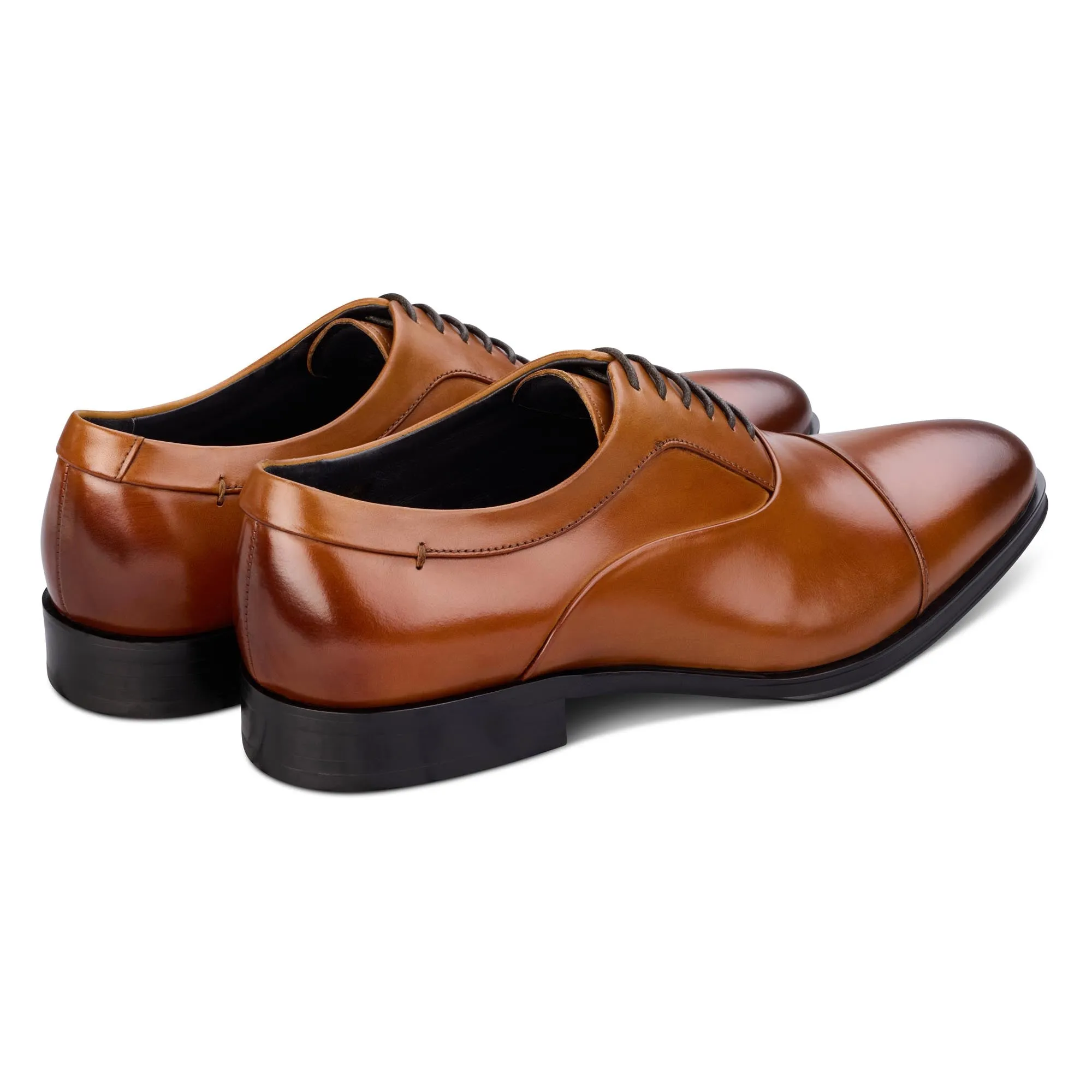 Guildhall Tan Capped Oxfords