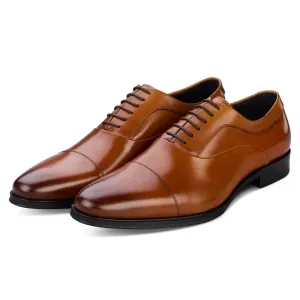 Guildhall Tan Capped Oxfords