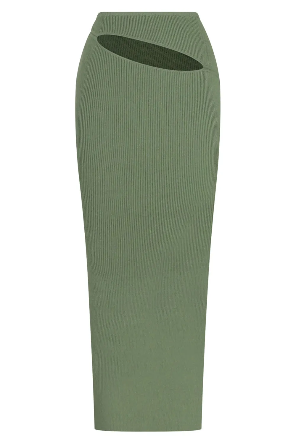 HIP SLASH SKIRT | VERT GREEN