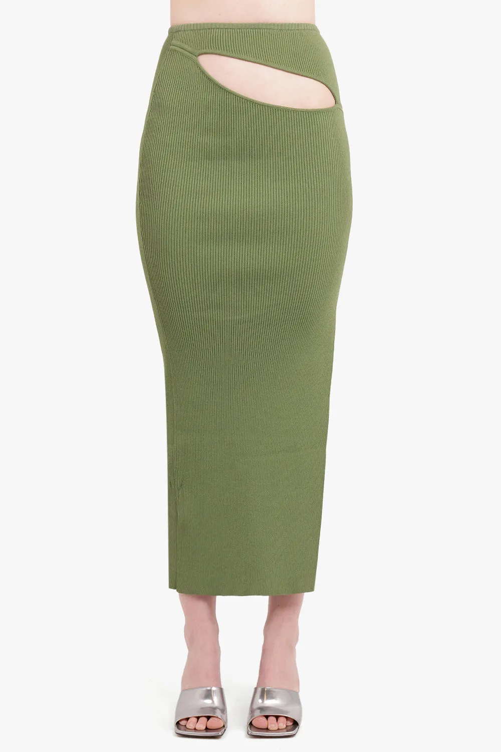 HIP SLASH SKIRT | VERT GREEN