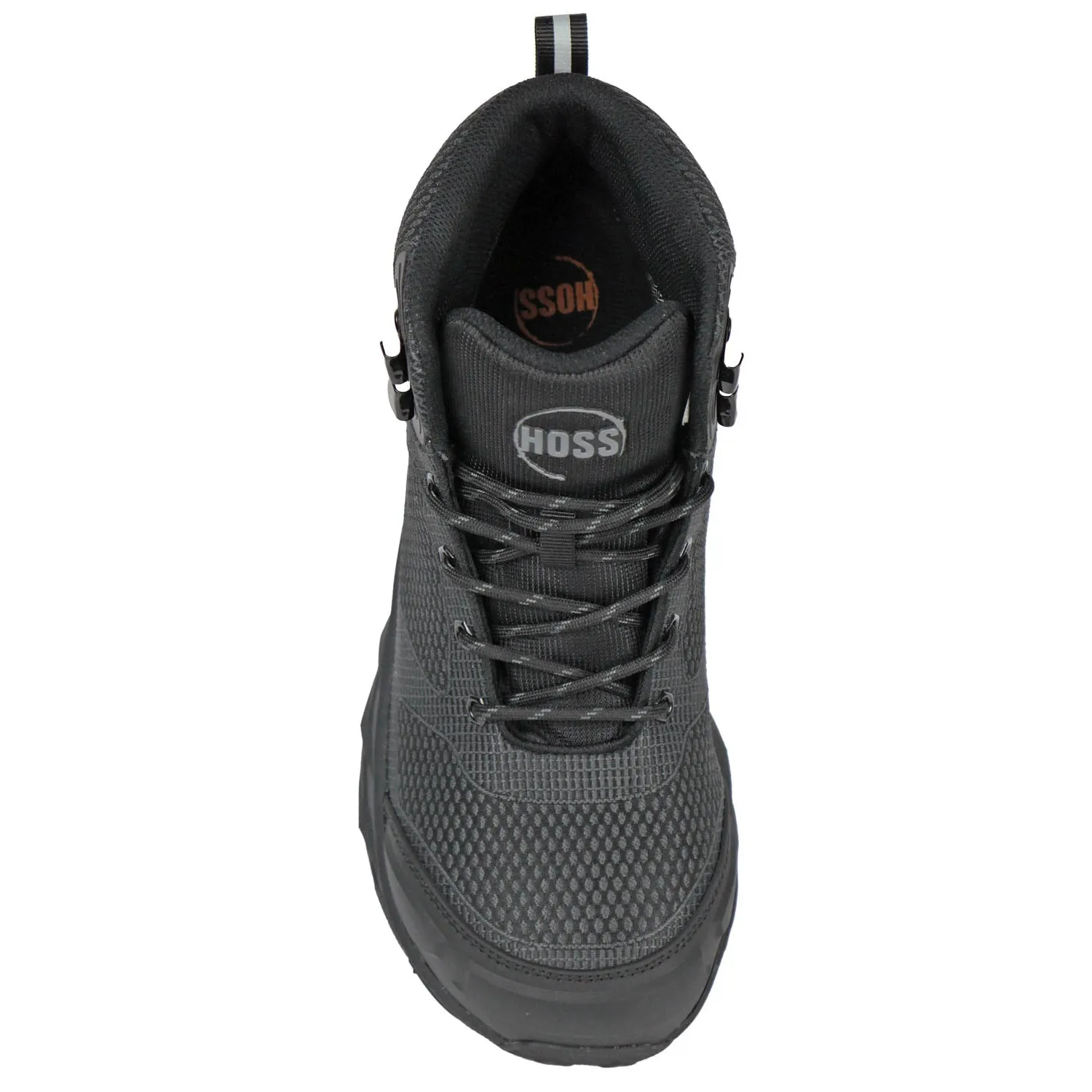 Hoss Boots Mens Buster Hi Composite toe Black Textile Work Boots