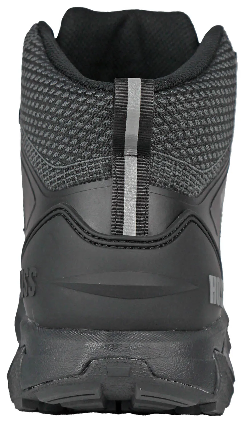 Hoss Boots Mens Buster Hi Composite toe Black Textile Work Boots