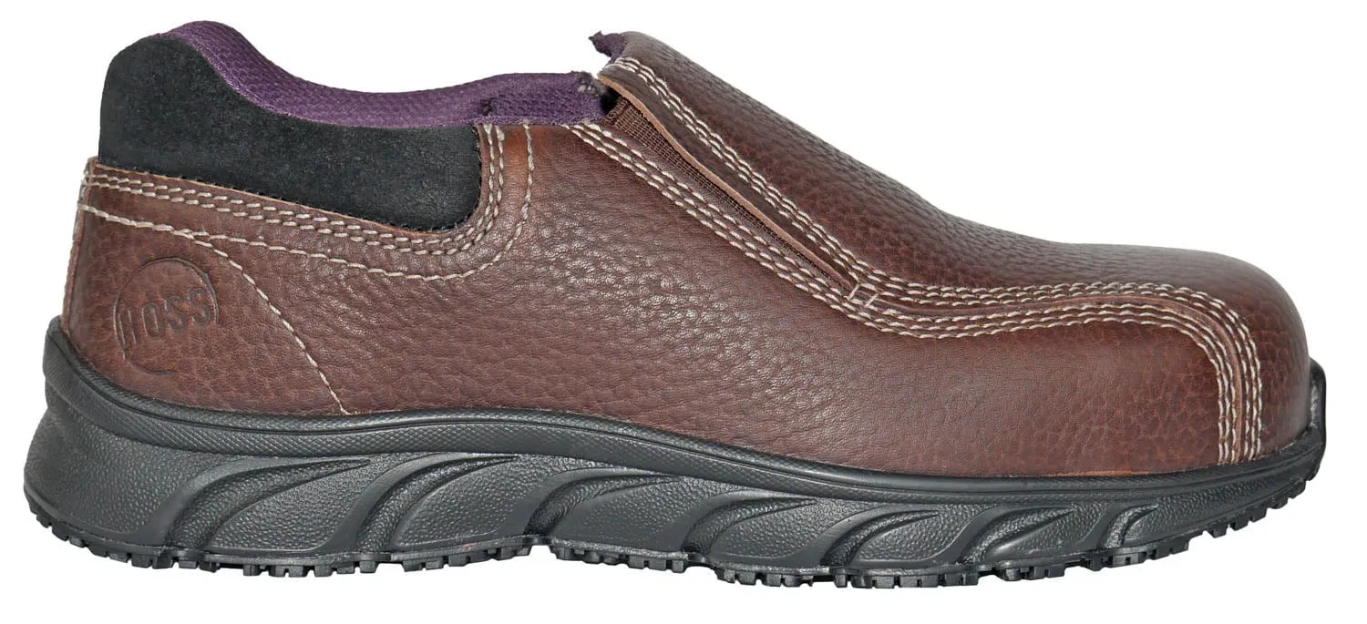 Hoss Boots Womens Transfer SD Composite toe Brown Leather Work Shoes