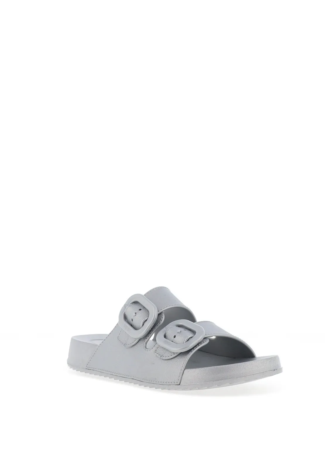 Igor Havana Metallic Mule Sandals, Silver