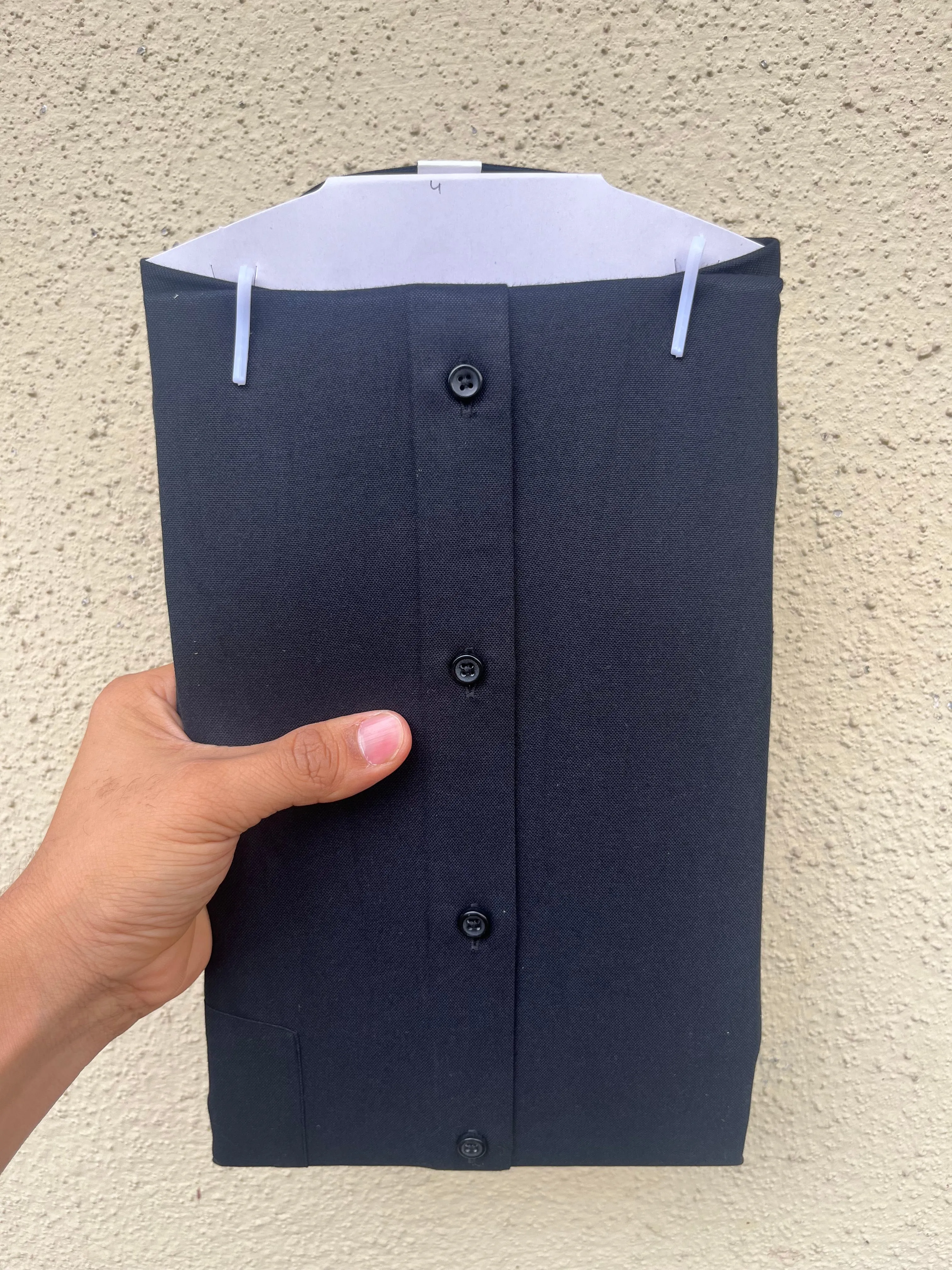 Jet black Oxford