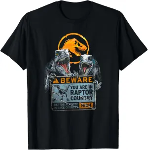 Jurassic World: Dominion Beware You Are In Raptor Country T-Shirt