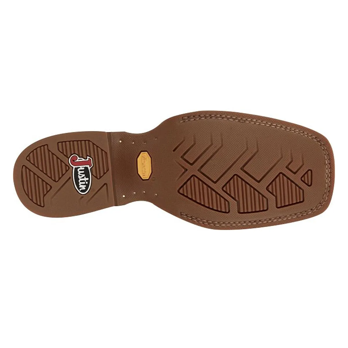 Justin Back Men Footwar Cowboy/Western Show Stopper 11" Western Color Pecan (#FN7121)