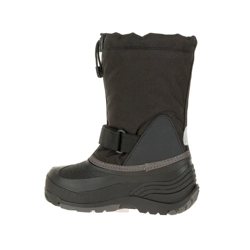 Kamik Boy's Waterbug5 Waterproof Boot Black/Grey (Sizes 11-13)