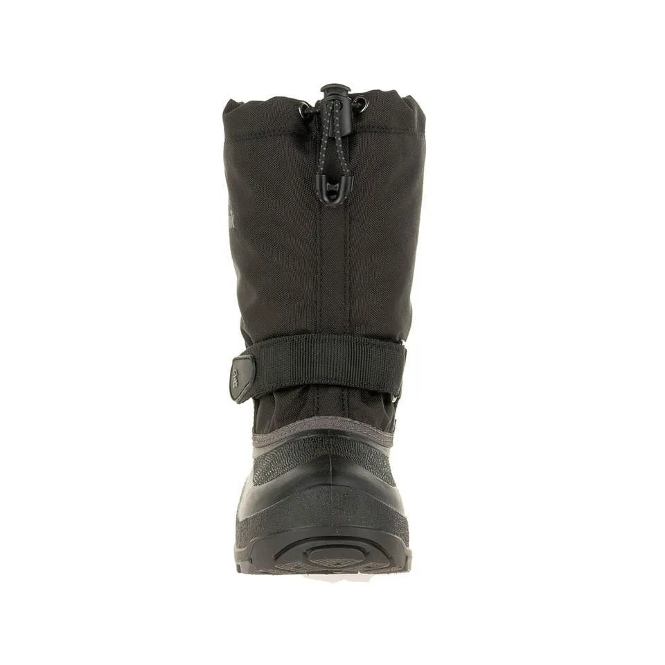 Kamik Boy's Waterbug5 Waterproof Boot Black/Grey (Sizes 11-13)