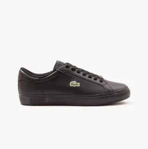 Lacoste POWERCOURT Mens Trainers Black