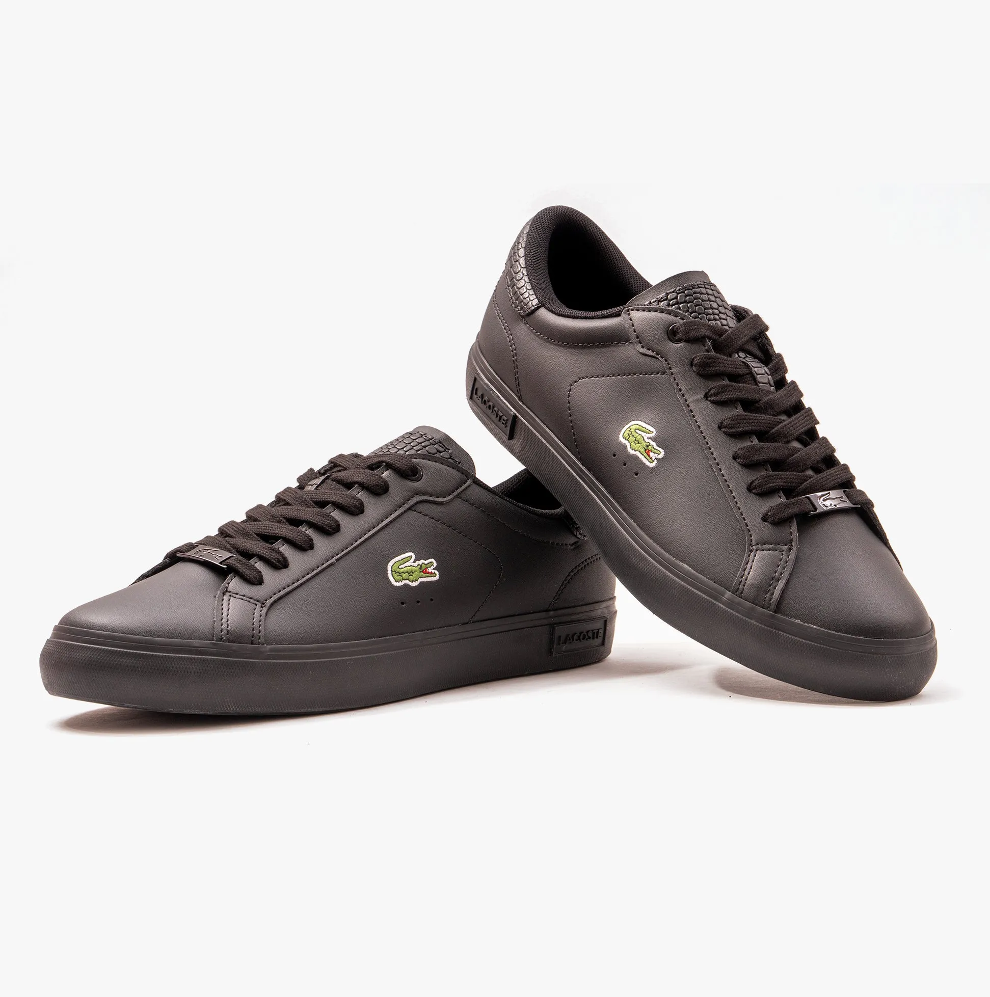 Lacoste POWERCOURT Mens Trainers Black