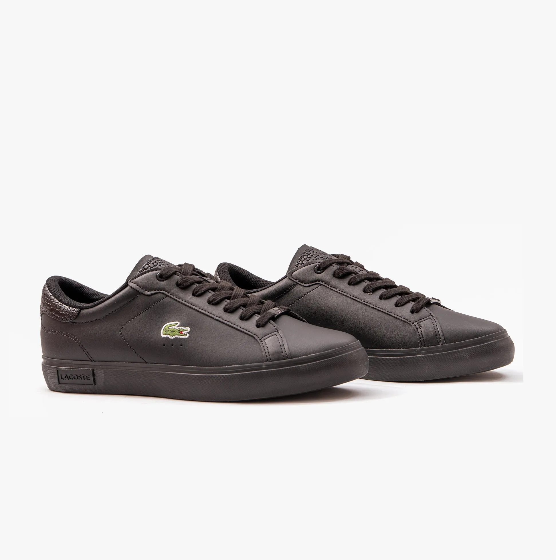 Lacoste POWERCOURT Mens Trainers Black