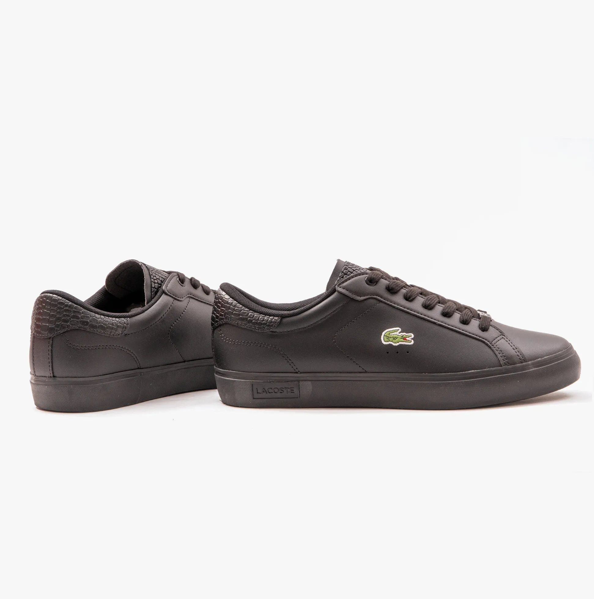 Lacoste POWERCOURT Mens Trainers Black