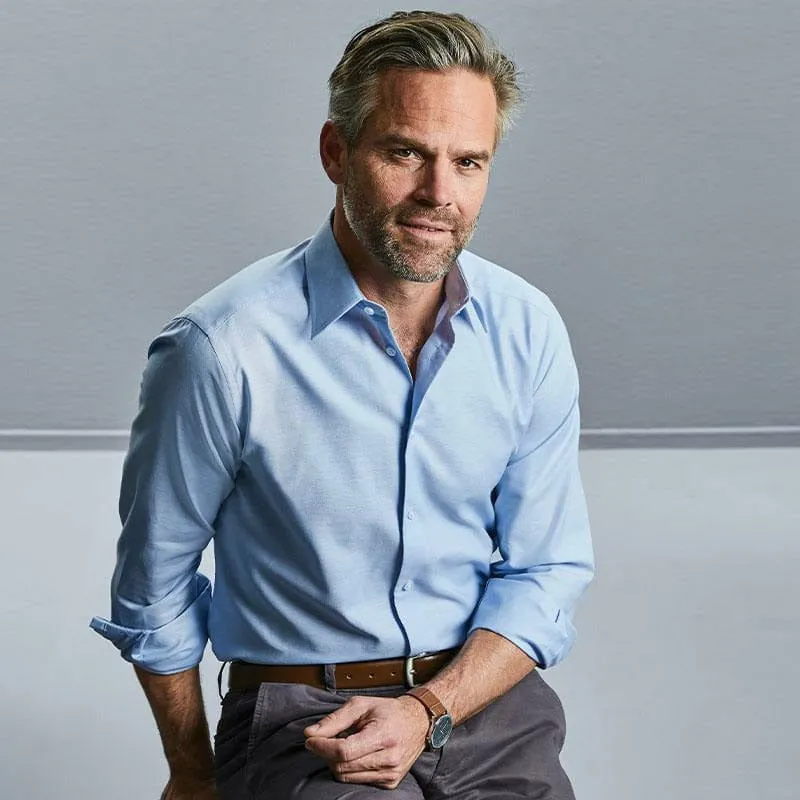 Long Sleeve Easycare Tailored Oxford Shirt