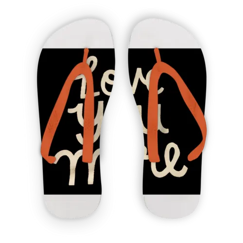 Love You More Adult Flip Flops