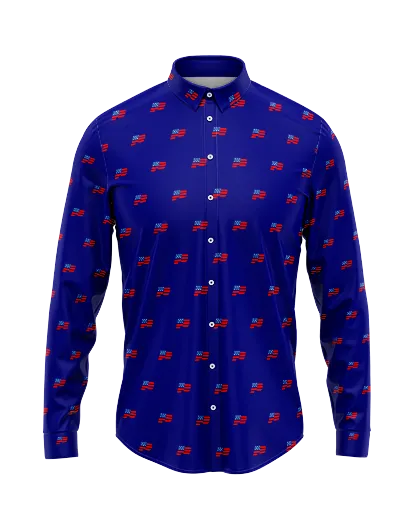 Men's Long Sleeve Button-Up Shirt