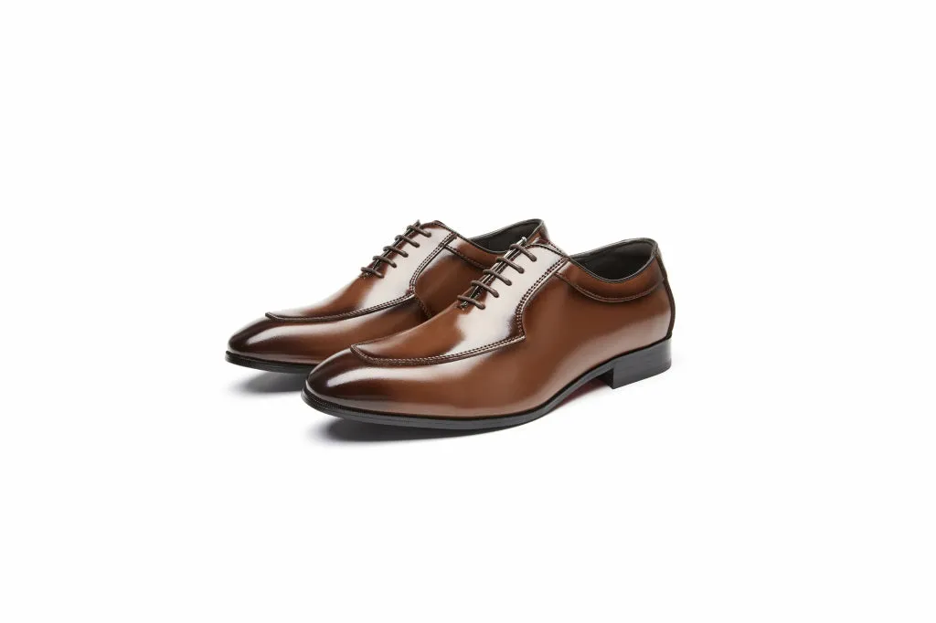 Men's Plain Oxford Shoes (Brown, Coffee)