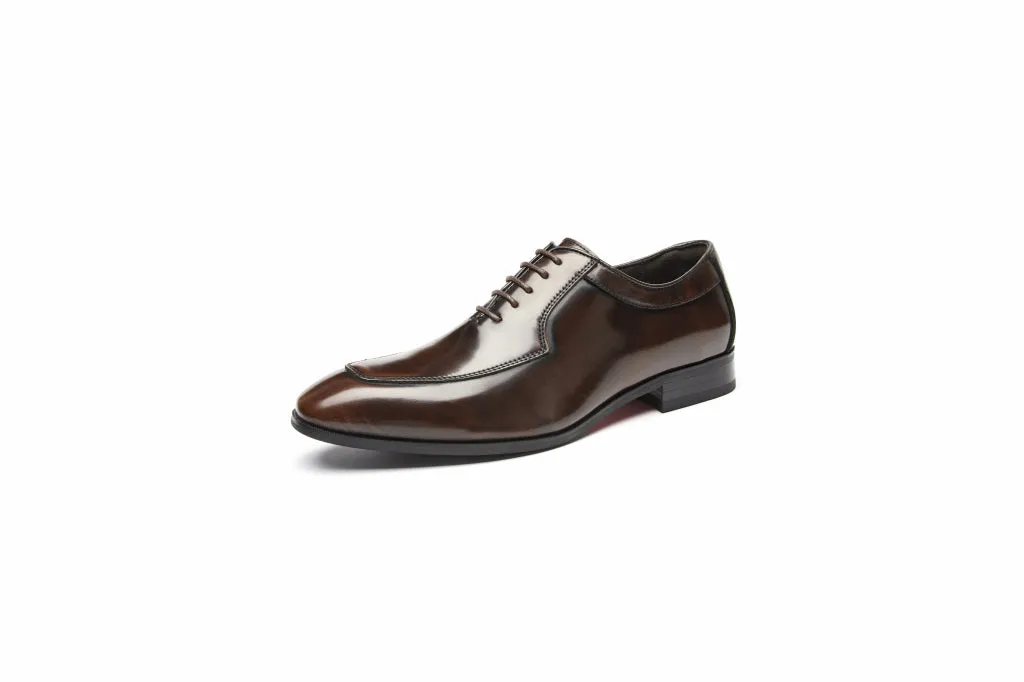Men's Plain Oxford Shoes (Brown, Coffee)